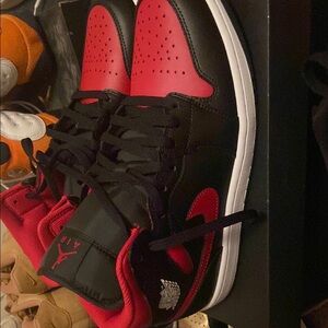 Jordan Men's Shoes - Black and Red